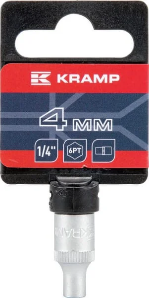 Kramp - 18060060040KR - Socket Wrench 1/4" Hexagonal 4 mm