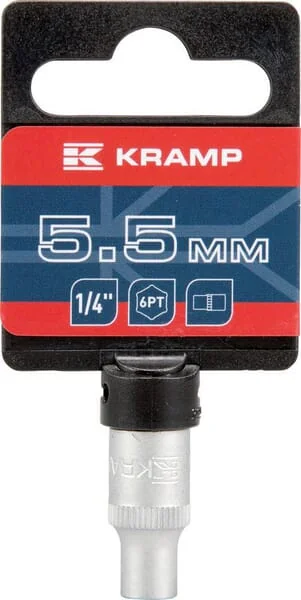 Kramp - 18060060055KR - Socket Wrench 1/4" Hexagonal 5.5 mm