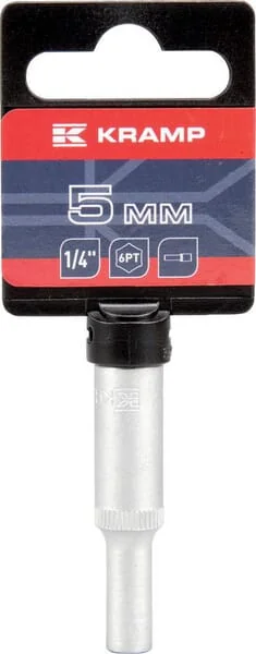 Kramp - 18060063050KR - Long Socket Wrench 1/4" Hexagonal 5 mm