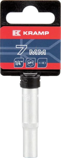 Kramp - 18060063070KR - Long Socket Wrench 1/4" Hexagonal 7 mm