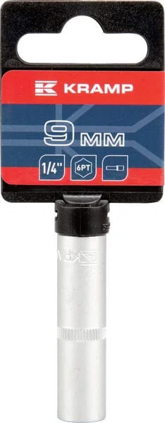 Kramp - 18060063090KR - Long Socket Wrench 1/4" Hexagonal 9 mm