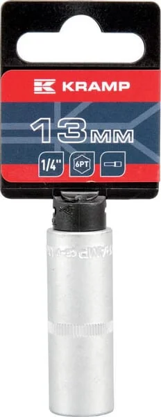 Kramp - 18060063130KR - Long Socket Wrench 1/4" Hexagonal 13 mm
