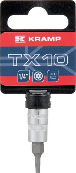Kramp - 18060066010KR - Socket Bit 1/4" Torx TX 10