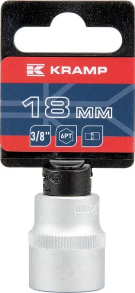 Kramp - 18060100180KR - Socket 3/8" Hex 18 mm
