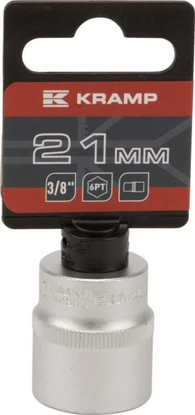 Kramp - 18060100210KR - Socket 3/8" Hex 21 mm