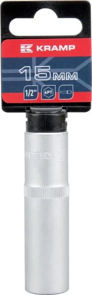 Kramp - 18060133150KR - Long Socket Wrench 1/2" Hex 15 mm