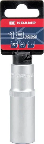 Kramp - 18060133180KR - Long Hex Socket 1/2" 18 mm