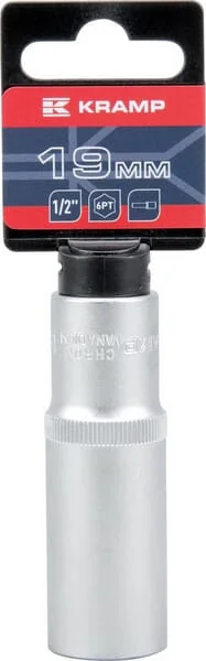 Kramp - 18060133190KR - Long Hex Socket 1/2" 19 mm