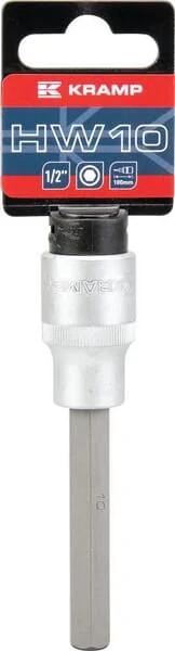 Kramp - 18060135110KR - Long Hex Socket Bit 1/2" 10 mm