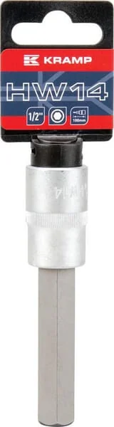 Kramp - 18060135114KR - Long Hex Socket Bit 1/2" 14 mm