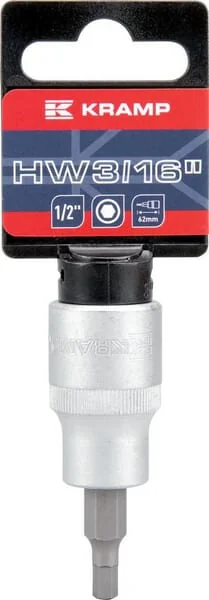 Kramp - 18060135205KR - Hex Socket Bit 1/2" 3/16"