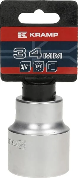 Kramp - 18060190340KR - Socket 3/4" Hex 34 mm