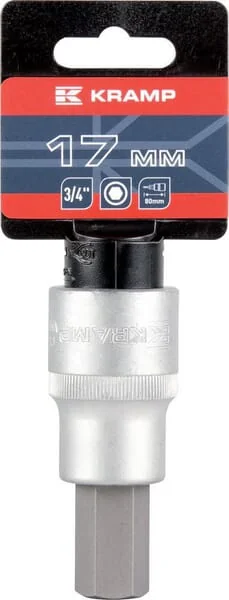 Kramp - 18060195017KR - Kramp Socket 3/4" 6-Point 17 mm