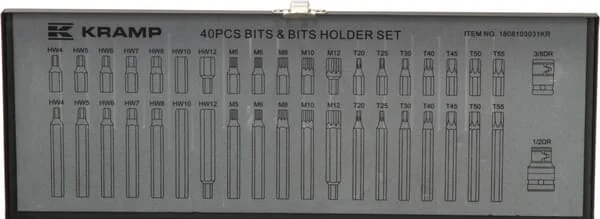 Kramp - 1808103031KR - 40-Piece Bit Set
