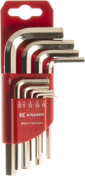 Kramp-1809010020kr - Hex key set hexagon imperial 9 pieces