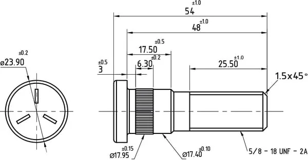 Kramp - 184272M2N - Wheel Bolt