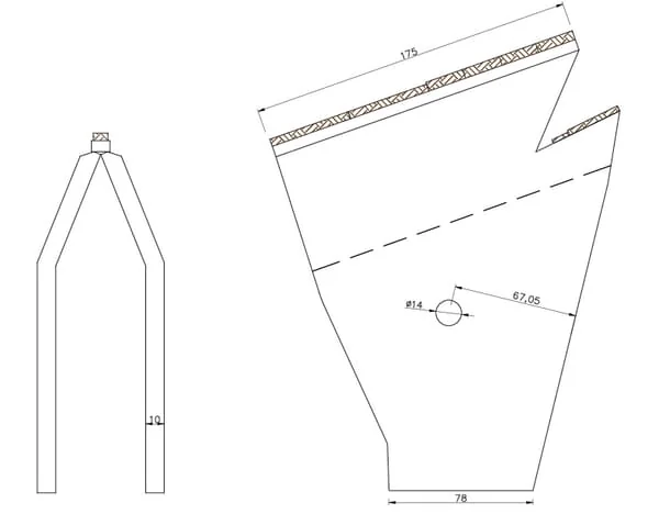 Kramp - 19300007CN - Subsoiler Point Carbide