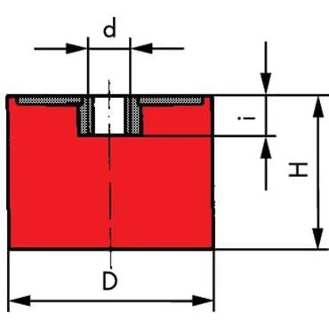 Kramp - 2015E55RVS - Stainless Steel Vibration Damper Type E