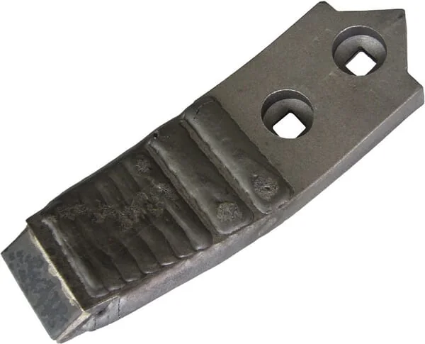 Kramp - 2111200020CN - Cultivator Point 215x40x20mm, Hardened, Curved, 2 Hole, Suitable for Unia