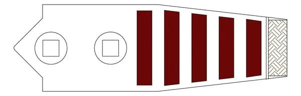 Kramp - 2111200020CN - Cultivator Point 215x40x20mm, Hardened, Curved, 2 Hole, Suitable for Unia