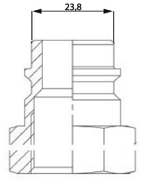 Kramp - 2404140KR - Male QR Coupling Diameter 17.8mm X F 1/4" SS