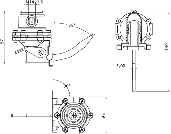 Kramp - 245193000KR - Fuel Pump SLH