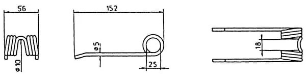 Kramp - 250106N - Pick-Up Tine Strautmann