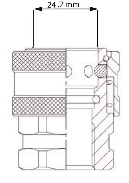 Kramp - 2704140KR - Female QR Coupling Diameter 18.2mm x F 1/4" SS