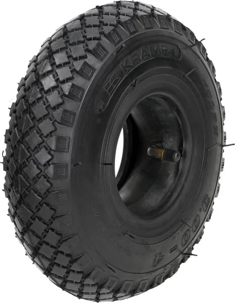 Kramp - 30044HF210S - Tyre and Tube 3.00-4, 4 Ply, Bent Valve, HF-210, Kramp