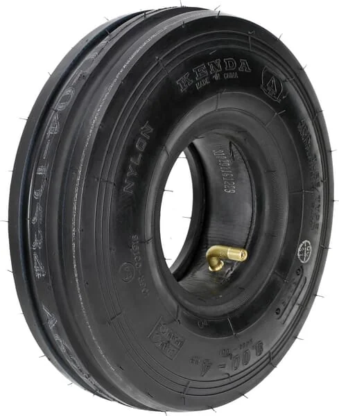 Kramp - 30044T513S - Tire and Tube 3.00-4, 4 Ply, Bent Valve, T-513, Kramp