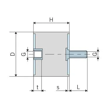 Kramp - 3040B55 - Vibration Damper Type B