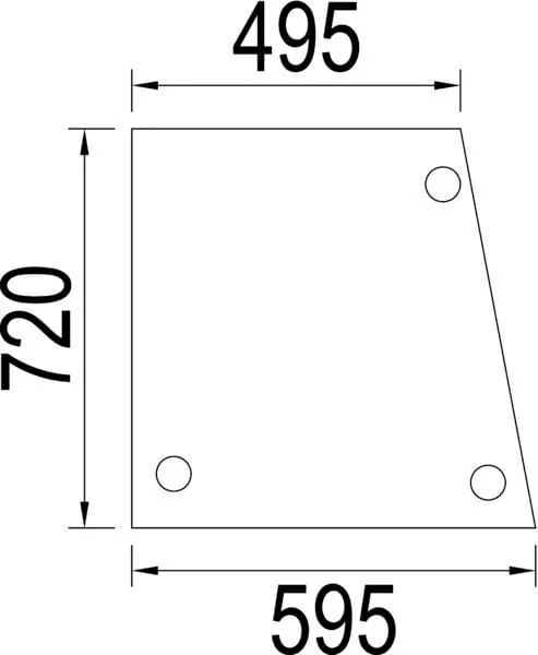 Kramp - 3226350R1N - Side Glass
