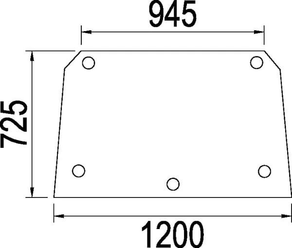 Kramp - 3226351R3N - Kramp Rear Window Upper