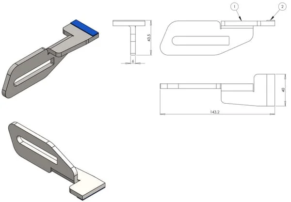 Kramp - 34465100KR - Kramp Scraper Hard Metal