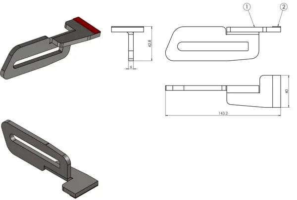 Kramp - 34937200KR - Carbide Scraper Expert Line