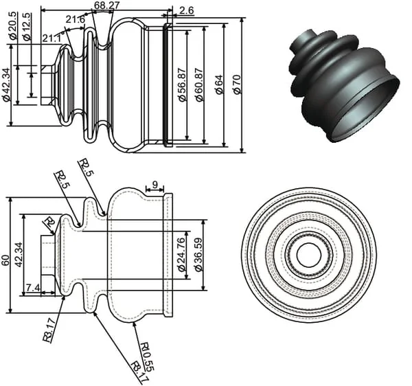 Kramp - 389903KR - Bellows