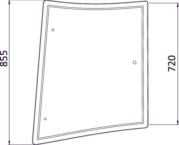 Kramp - 3902131M1N - Kramp Right Rear Side Window