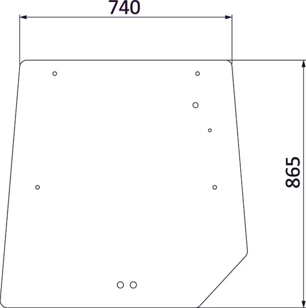 Kramp - 3902141M1N - Kramp Upper Rear Window