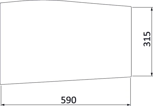 Kramp - 3902150M1N - Kramp Lower Windshield