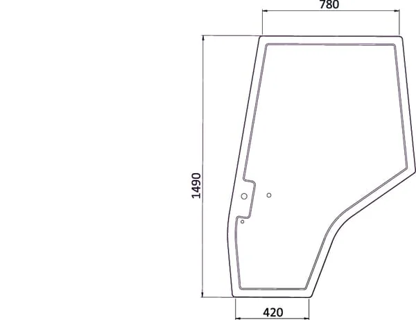 Kramp - 3907222M1N - Kramp Door Window