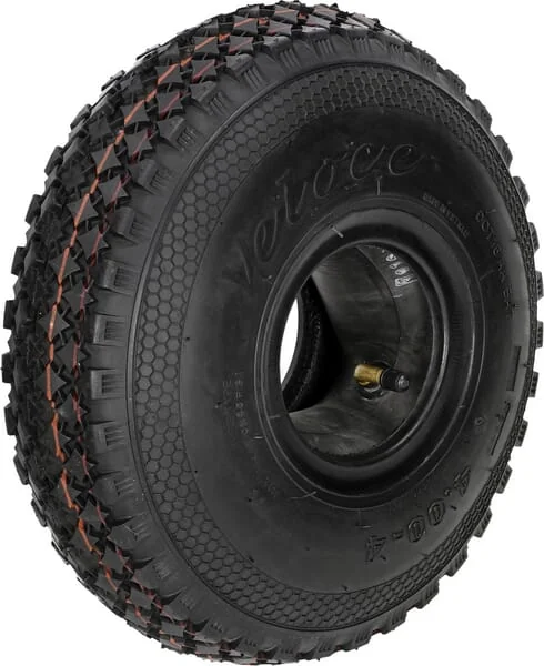 Kramp - 40044HF210S - Tyre And Tube 4.00-4, 4 Ply, Bent Valve, HF-210, Kramp