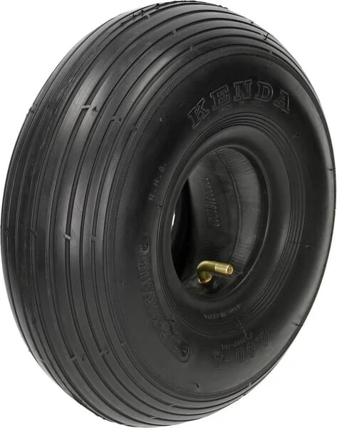 Kramp - 40044T510S - Tyre And Tube 4.00-4, 4 Ply, Bent Valve, T-510, Kramp