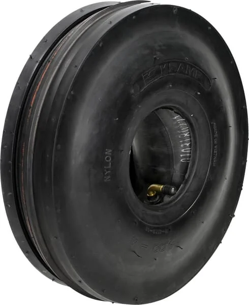 Kramp - 40044T513S - Tyre And Tube 4.00-4, 4 Ply, Bent Valve, T-513, Kramp