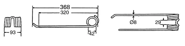 Kramp - 4102314860KR - Rotary Tine CCW Lely
