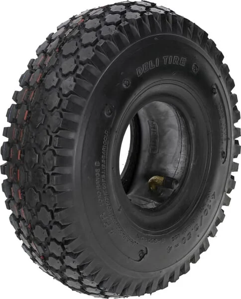 Kramp - 41035044HF201S - Tyre and Tube 4.10/3.50-4, 4 Ply, Bent Valve, HF-201S, Kramp