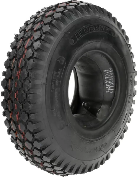 Kramp - 41035054HF201S - Tyre and Tube 4.10/3.50-5, 4 Ply, Straight Valve, HF-201, Kramp