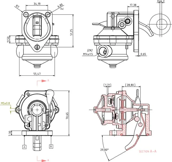 Kramp - 4157603KR - Fuel Pump KHD