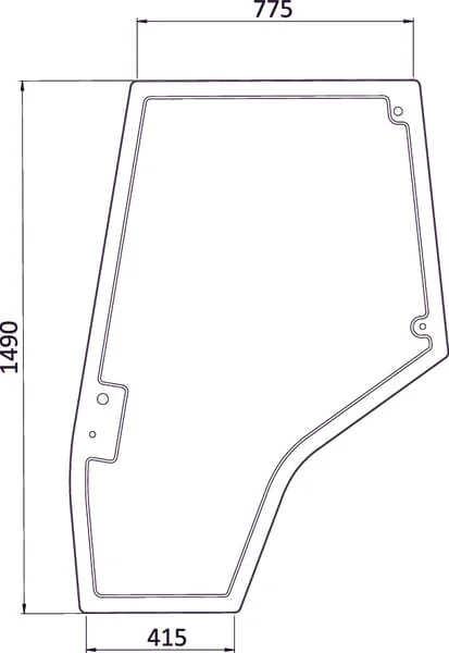 Kramp - 4272774M1N - Kramp Door Frame Left
