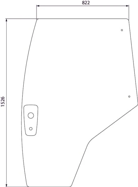 Kramp - 4353783M2N - Kramp Door Window Left