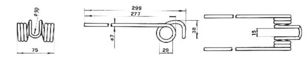 Kramp - 442851102N - Rotary Tine Double LFE